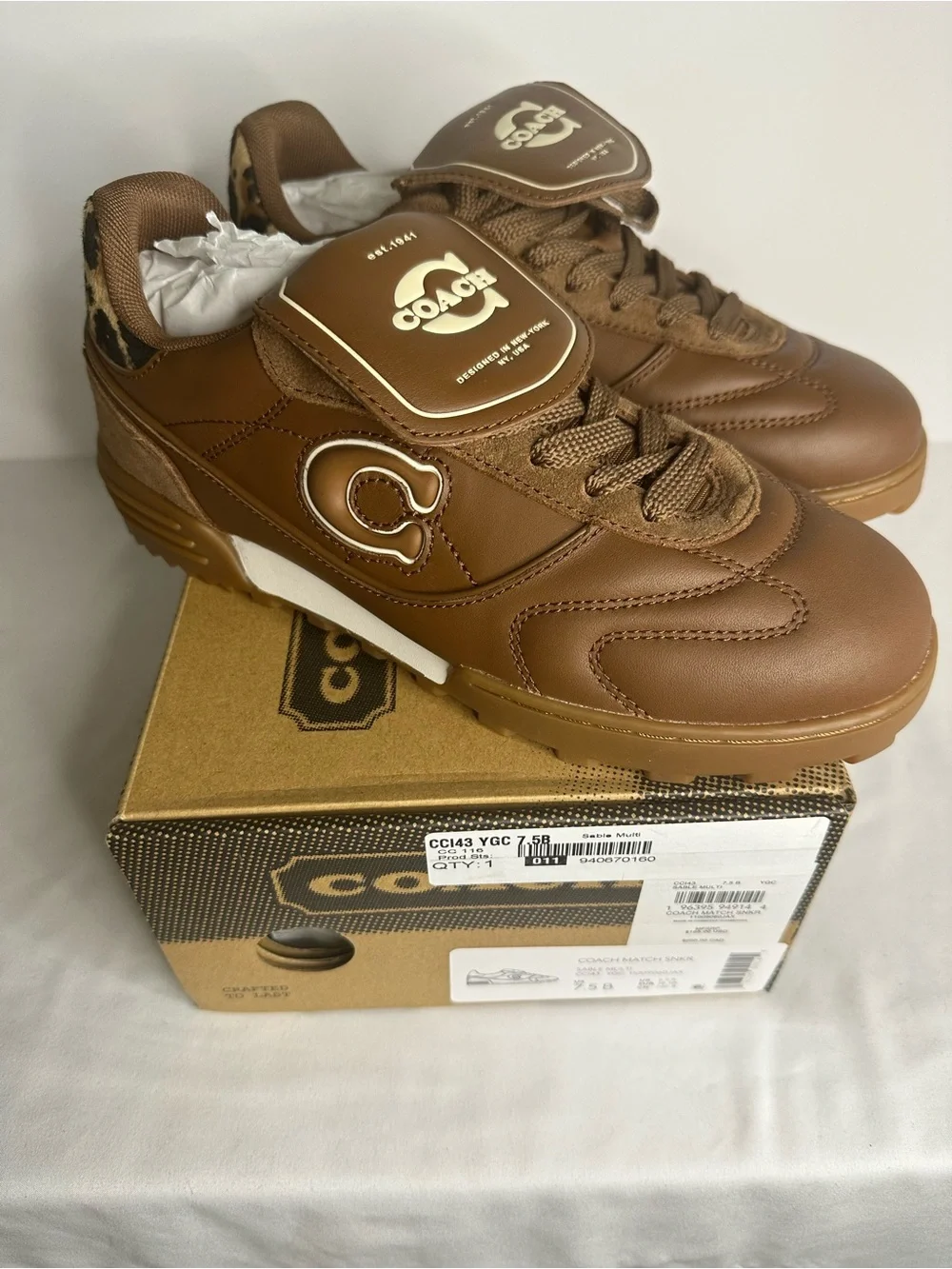 Coach leather suede